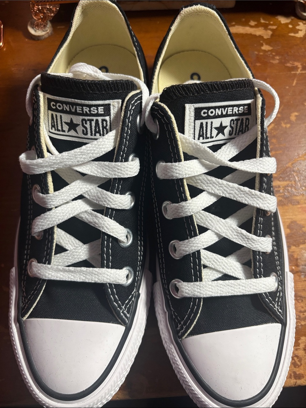 Converse Black and White Low Top Sneakers